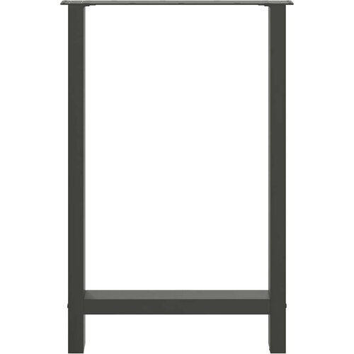  Noge za barski stol antracit boje 2 kom 60 x (90-91) cm čelik Slike