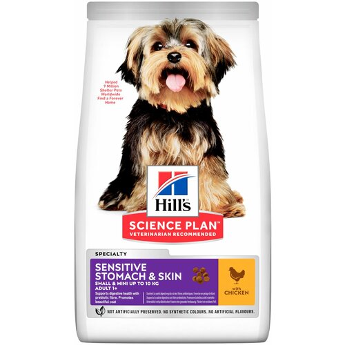 Hill’s Hill's™ Science Plan™ Pas Adult Small&Miniature Sensitive Skin&Stomach Piletina, 6 kg Slike