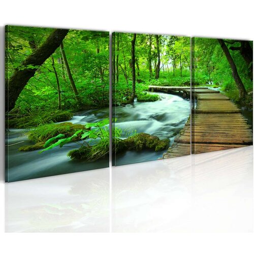  Slika - Forest broadwalk - triptych 120x40 Slike
