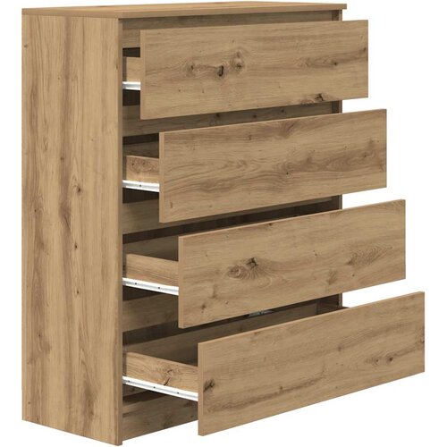  Komoda boja hrasta artisan 80x35x99 cm konstruirano drvo Slike