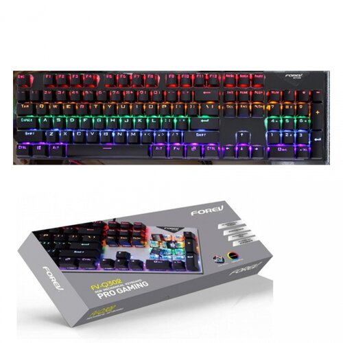Forev FV-Q302 Gaming tastatura, Mehanička, RGB, Crna Cene
