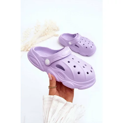 Kesi Kids foam slippers Crocs purple Cloudy