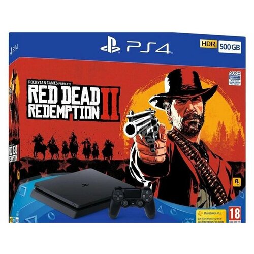 Sony PS4 PlayStation 4 Slim 500GB crna + Red Dead Redemption 2 Slike