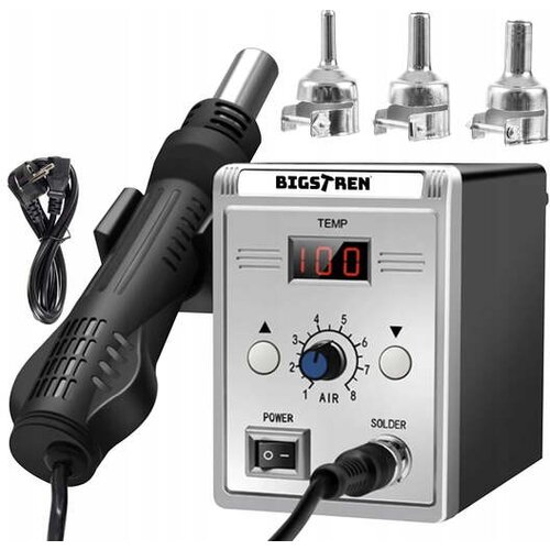 Bigstren 700W spajkalna postaja na vroči zrak LCD do 500°C + šobe 00021708 Cene