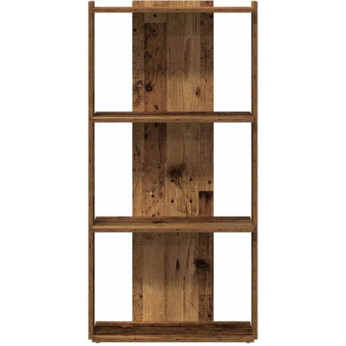  Regal za knjige s 3 razina boja staro drvo 60x30x120 cm drveni Slike