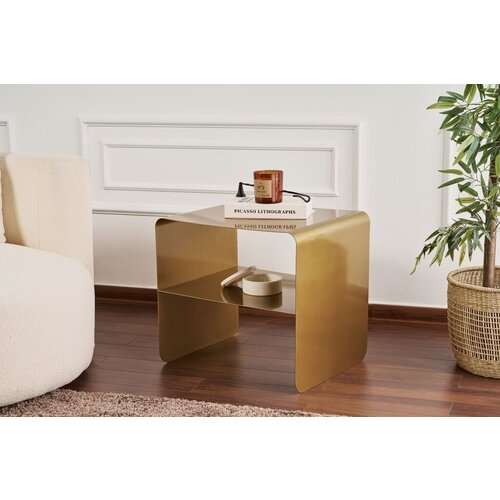 Hanah home klub sto Shb-013-A,45x56x52 cm, Bronzane boje Cene