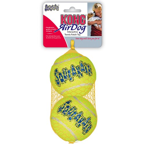 Kong SqueakAir teniska loptica s pi&amp;scaron;talicom - L: &amp;Oslash; 8 cm, 2 u pakiranju Slike