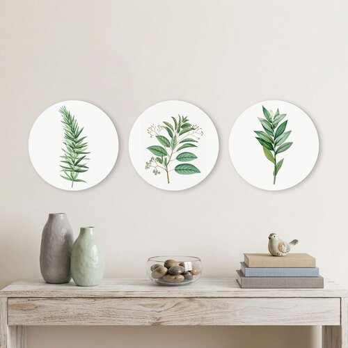 WALLXPERT 3YMDF11893 Multicolor Decorative MDF Painting (3 Pieces) Cene