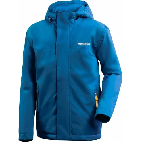 Klimatex FISTANA Dječja jakna s kapuljačom za aktivnosti na otvorenom, plava, veličina