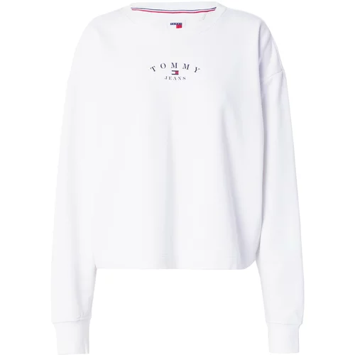 Tommy Jeans Sweater majica 'Essential' mornarsko plava / crvena / bijela