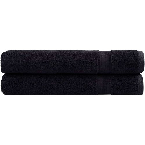 VidaXL Ručnici 2 kom crni 100 x 200 cm 600 gsm od 100 % pamuka Slike