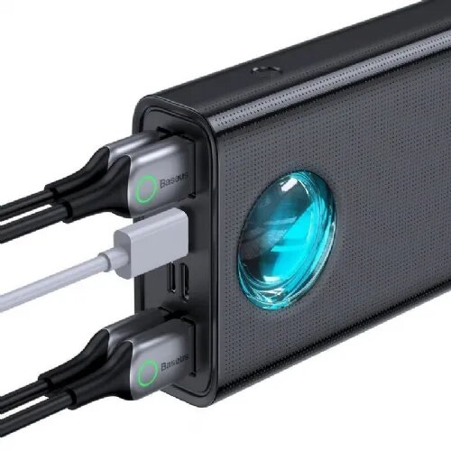 Baseus prenosna baterija PPLG-A01 Amblight PowerBank 30000 mAh Quick Charge / PD 65W z 4x USB + 1x Type C - črn Slike