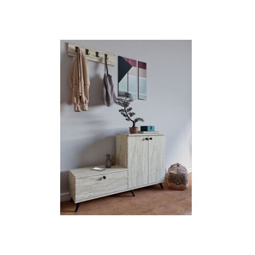 Hanah home evva - travertine travertine hall stand Cene