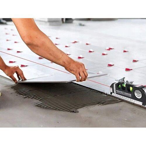  Multifunkcijska aku. laserska vodna libela 19cm z tračnim metrom 250cm USB Slike
