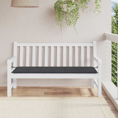  Jastuk za vrtnu klupu crni 150x50x4 cm od tkanine Oxford Cene