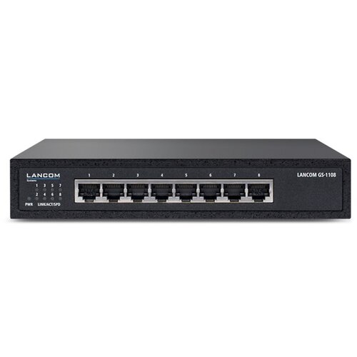 Lancome LANCOM GS-1108 Unmanaged L2 Gigabit Ethernet (10 /100 /1000) Black Cijene