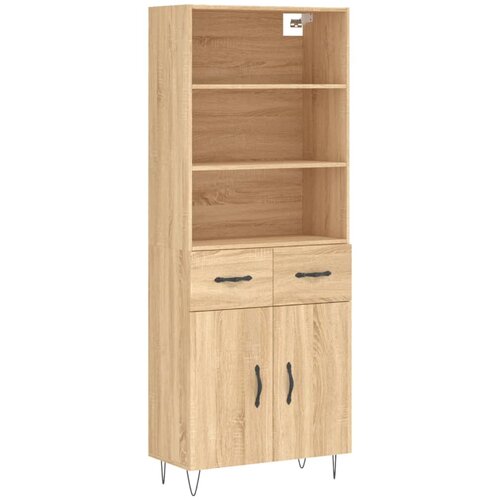 Maison Chic Visoka Komoda - Predalnik sonoma hrast 69,5x34x180 cm inženirski les, (21719092) Cene