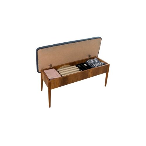 Woody Fashion Trpezarijska klupa Vina Bank 110x85x40cm Orah Slike