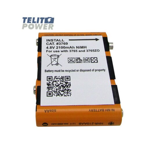TelitPower baterija PN 3769 za Peli 3765ZO LED Baterijsku lampu NiMH 4.8V 2100mAh Panasonic ( P-1529 ) Slike
