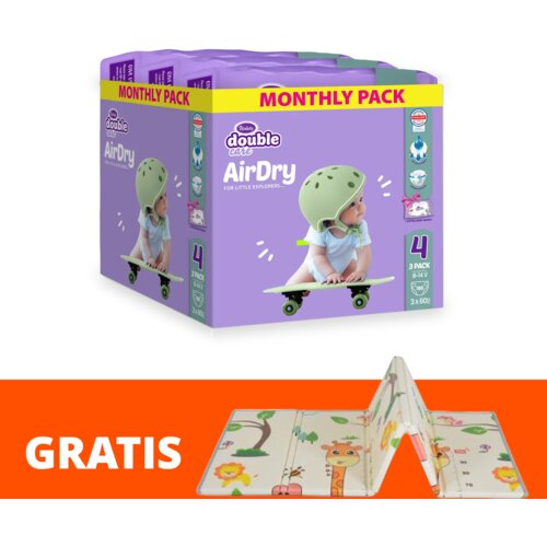 Violeta Pelene Air Dry Maxi 4 montly, 180 komada+GRATIS Podlo&amp;scaron;ka za bebe Slike