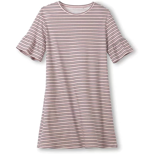 CALIDA Spavaćica košulja rosé / crna / bijela