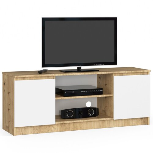 AKORD Tv Omarica, 2 Vrata In 1 Polica, Hrast Artisan/Bela, (5000331817) Slike