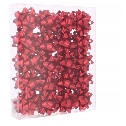 Molarem Home Set od 40 crvenih ukrasnih ma&amp;scaron;nica za zamatanje poklona 5 cm Slike