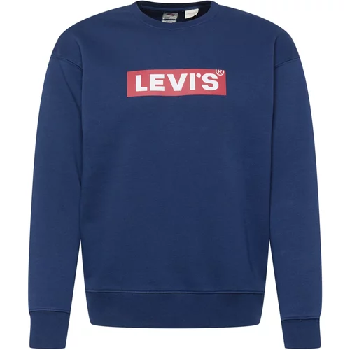 Levi's Sweater majica 'T3 RELAXED GRAPHIC CREW MULTI-COLOR' plava / svijetlocrvena / bijela