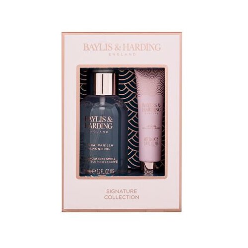 Baylis &amp;amp; Harding Jojoba, Vanilla &amp;amp; Almond Oil Signature Collection sprej za telo 95 ml za ženske Slike