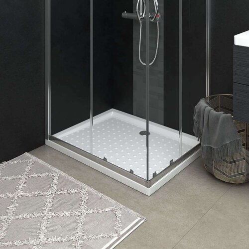 VidaXL Podloga za tu&amp;scaron;iranje s točkicama bijela 90 x 70 x 4 cm ABS Slike