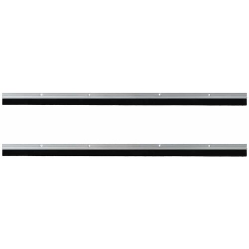  Držač četke za vrata 2 pcs Srebrno 100 cm Aluminijski legura Slike