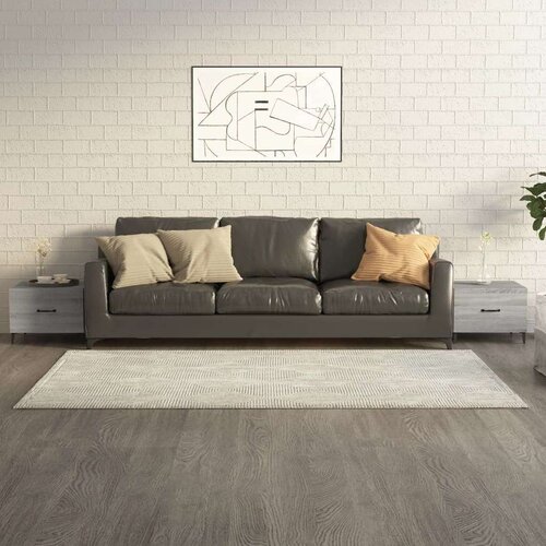  Klubska mizica s kovinskimi nogami 2 kosa 50x50x40 cm, (20715580) Slike