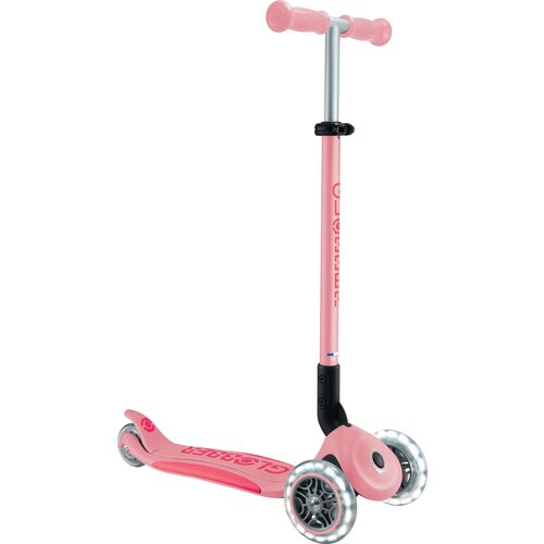 Globber Scooter Primo Foldable Plus Lights - pastelno roza-pink Slike