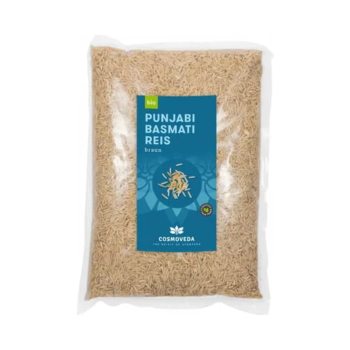 Cosmoveda Punjabi Basmati rjavi riž - Bio - 1 kg