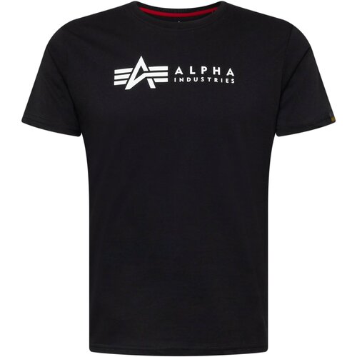 Alpha Industries Majica črna / bela Slike