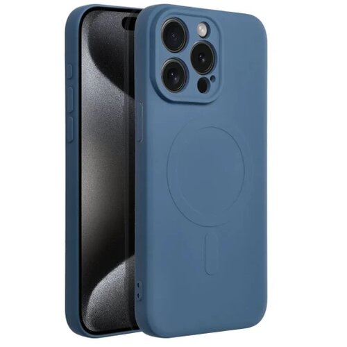 Silicone Mag Cover compatible with MagSafe maska za IPHONE 15 PRO MAX blue Cijene