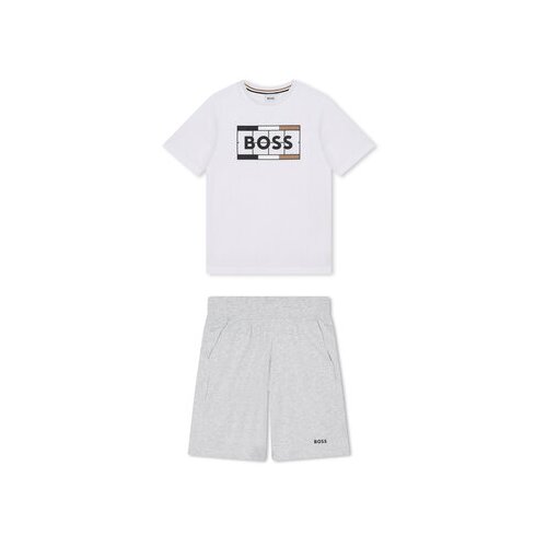 Boss Komplet majica in kratke hlače J28111 D Bela Regular Fit Slike