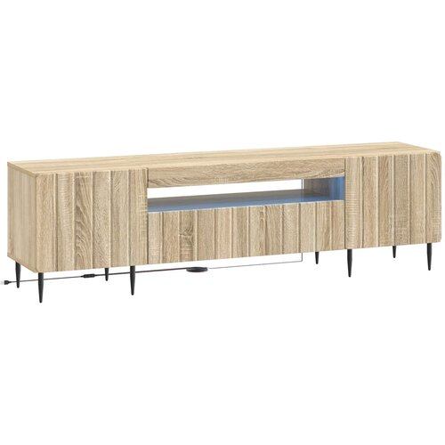  LED TV kabinet Hrast sonoma Konstruirano drvo Slike