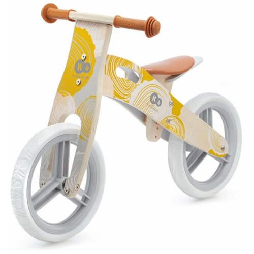 Kinderkraft drveni balans bicikl-guralica runner 2021 - nature yellow, KRRUNN00YEL0000 Slike