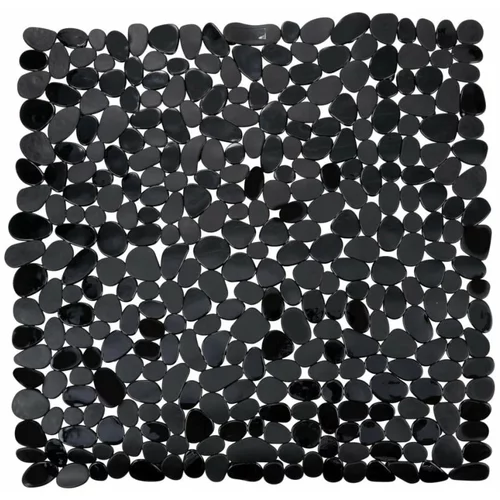 Wenko Črna protizdrsna kopalniška podloga Drop, 54 x 54 cm