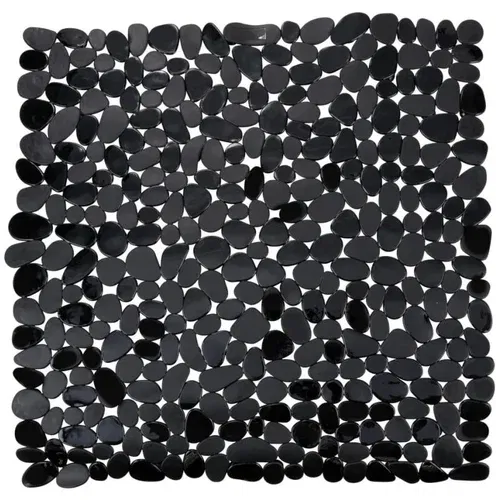 Wenko crni protuklizni otirač za kupaonicu Paradise, 54 x 54 cm