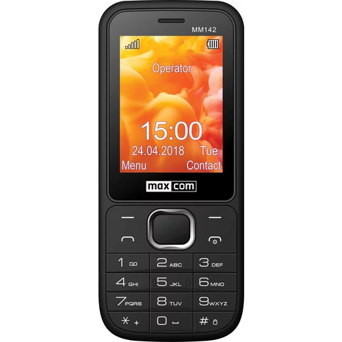 MaxCom MM142 ČRN MOBILNI TELEFON