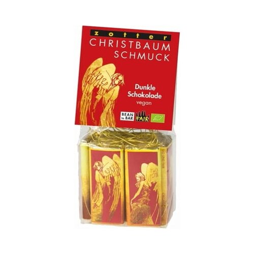 Zotter čokolade Bio Nashis okraski za Božično drevo "Temna Čokolada" Cene