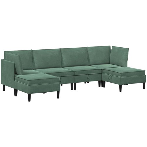  Set namje&amp;scaron;taja za dnevni boravak 6 pcs Morska zelena Bar&amp;scaron;un Slike