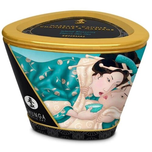 Shunga Masažna sveča - Island Blossoms, 170 ml Slike