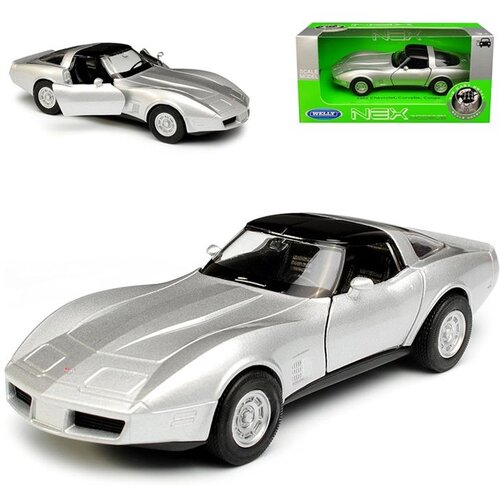  1982 Chevrolet Corvette Coupe silver 1:34 Slike