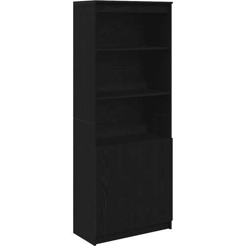 vidaXL Visoka omara črni hrast 70x35x180 cm inženirski les Cene