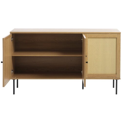 Unique Furniture Nizka komoda v hrastovem dekorju 140x80 cm Pensacola &amp;ndash; Slike