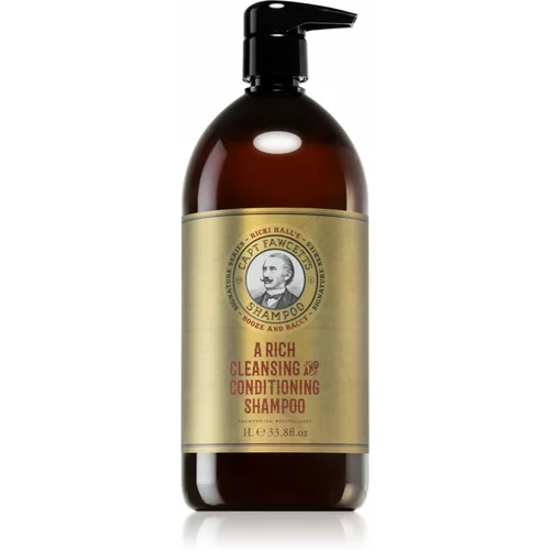 Captain Fawcett Shampoo Ricki Halls's Booze & Baccy čistilni šampon za moške 1000 ml