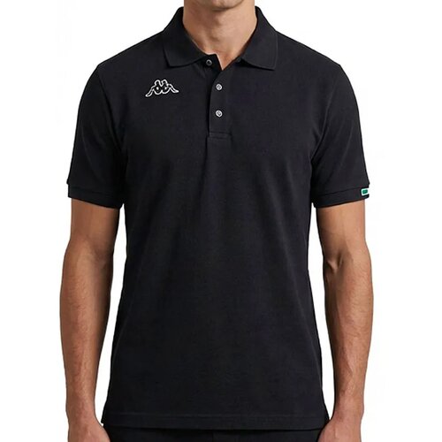 Kappa Muška majica Logo Maltaxita MSS, Polo kragna, Crna Cene